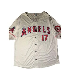 Los Angeles Angels Shohei Ohtani 17 Baseball Jersey Mens XL White Red Blue MLB